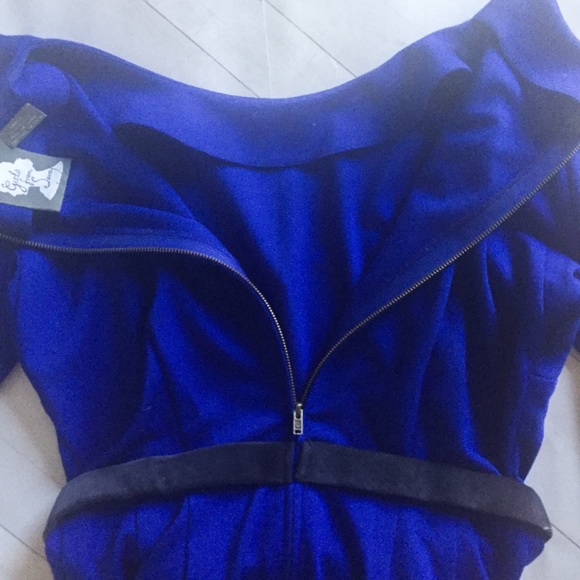 Girls from Savoy Ponte Dress Blue - Picture 7 of 8